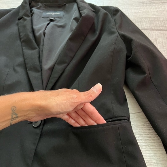 Banana Republic Factory one button blazer jacket size 8 - Picture 9 of 11